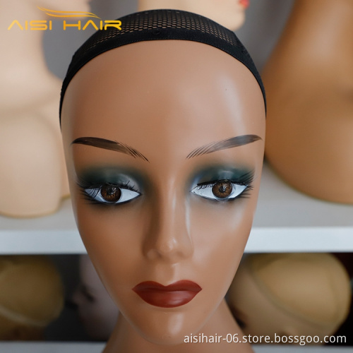 Aisi Hair Model Head Realistic Hot Selling Bangs For Sale Female Display Model Wig Head Mannequin